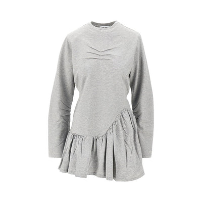 mélange jersey mini dress