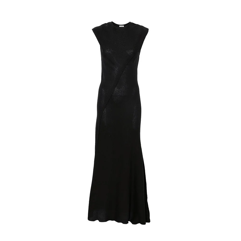 THE ATTICO 40 scooped back wool long dress