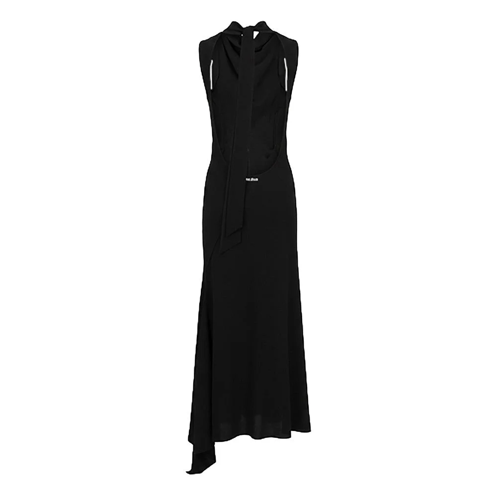 THE ATTICO 40 scooped back wool long dress