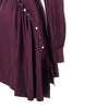 draped jersey mini dress