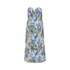 floral sequinned midi dress