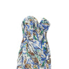 floral sequinned midi dress