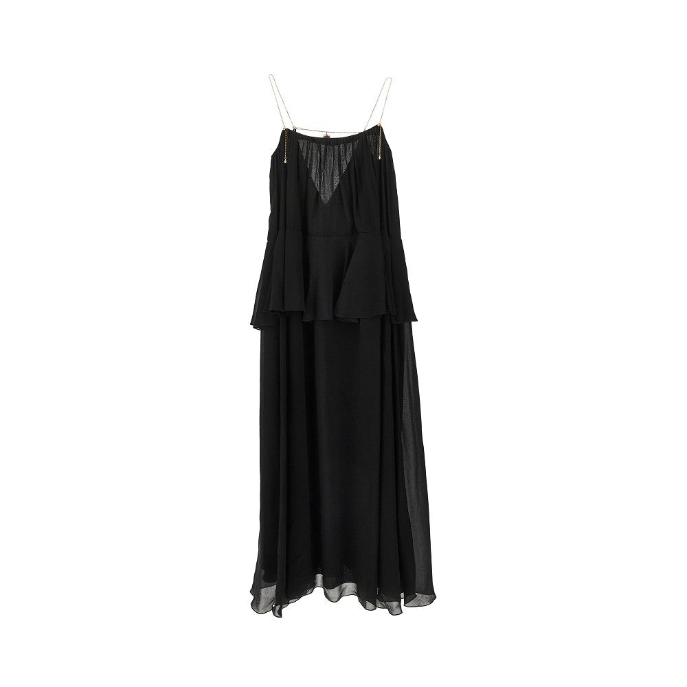 silk georgette long dress