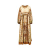 indra cotton and silk long dress