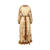 indra cotton and silk long dress