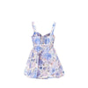 rebellion floral mini dress