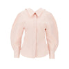poplin shirt with rounded sleeves
