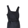 satin mini dress with belt