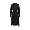 buttoned panels knitted midi dress