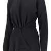 buttoned panels knitted midi dress