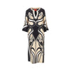 silk twill midi kaftan