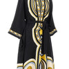 printed silk muumuu long dress