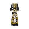 printed silk muumuu long dress