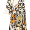 printed silk twin flame long dress