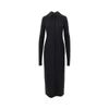 wool-blend jersey midi dress