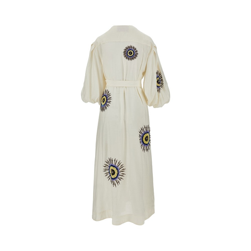 eden embroidered voile dress
