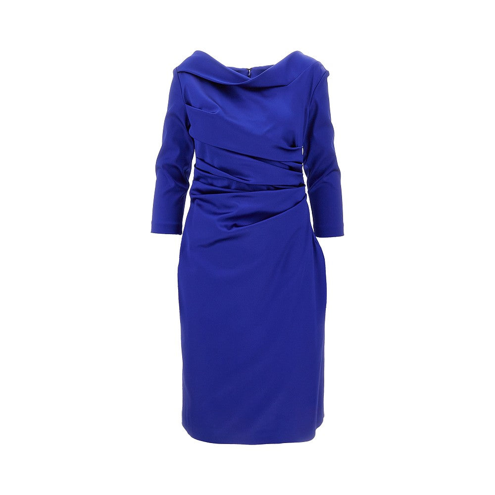 duchesse satin knee-length dress