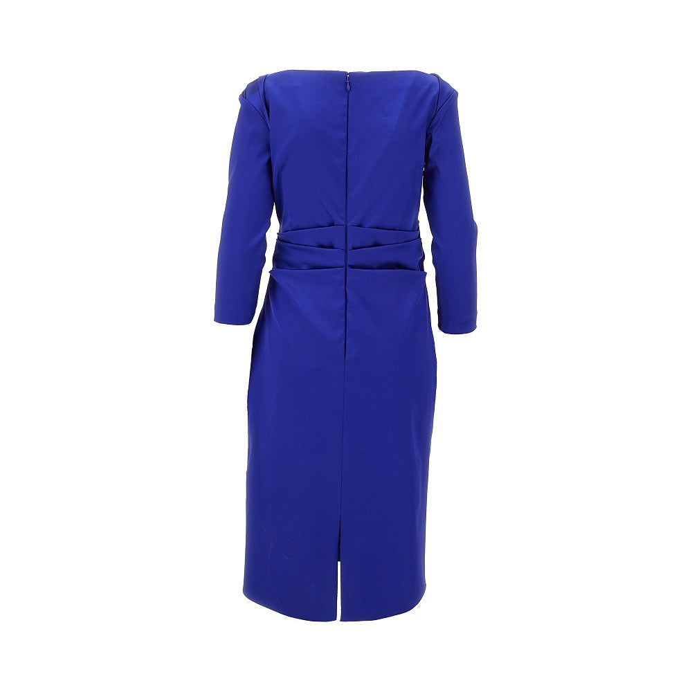 duchesse satin knee-length dress