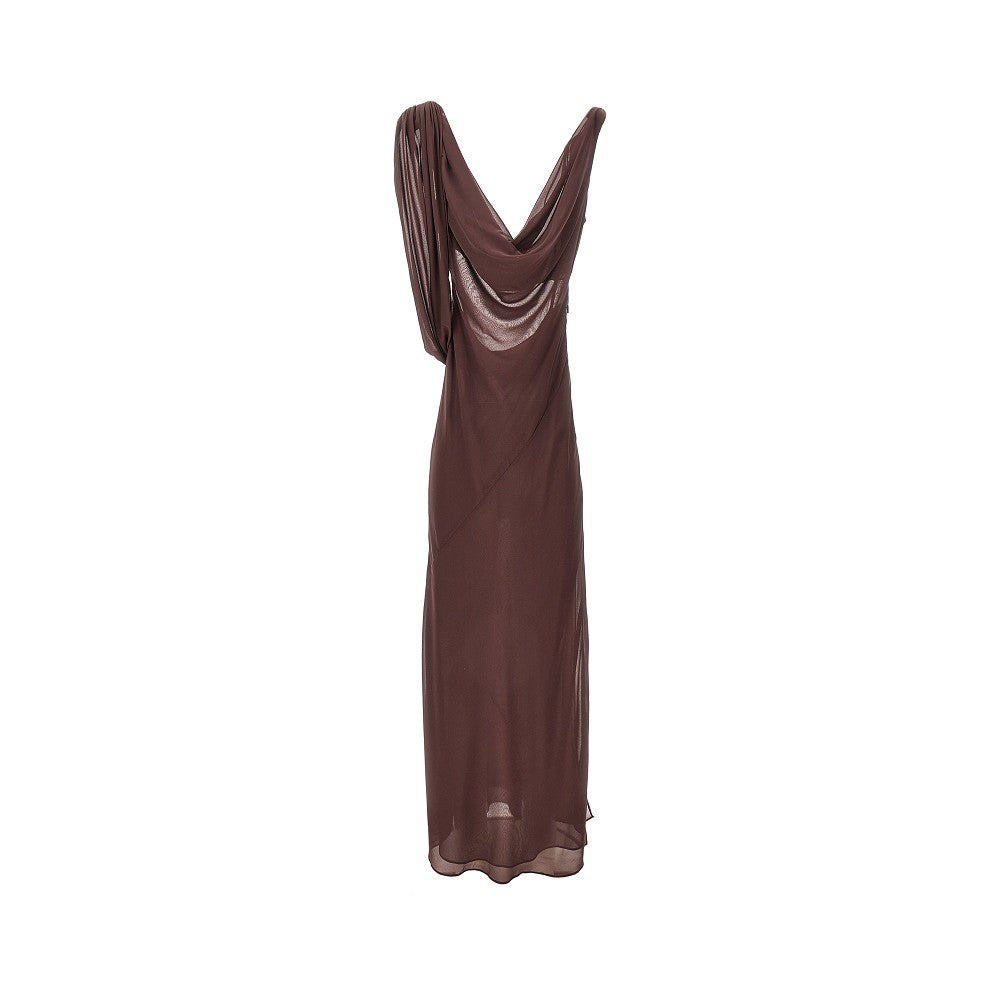 THE ANDAMANE 42 minerva stretch georgette long dress