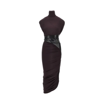 stretch viscose long dress