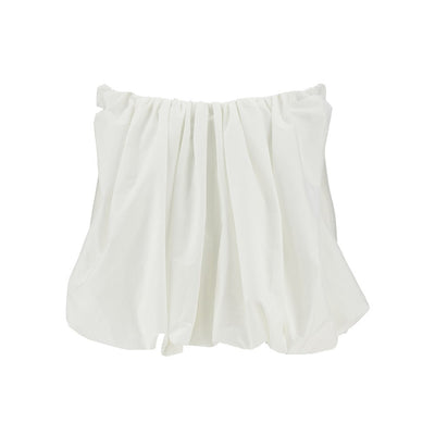 poplin draped wide top