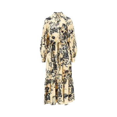 viscose twill long dress