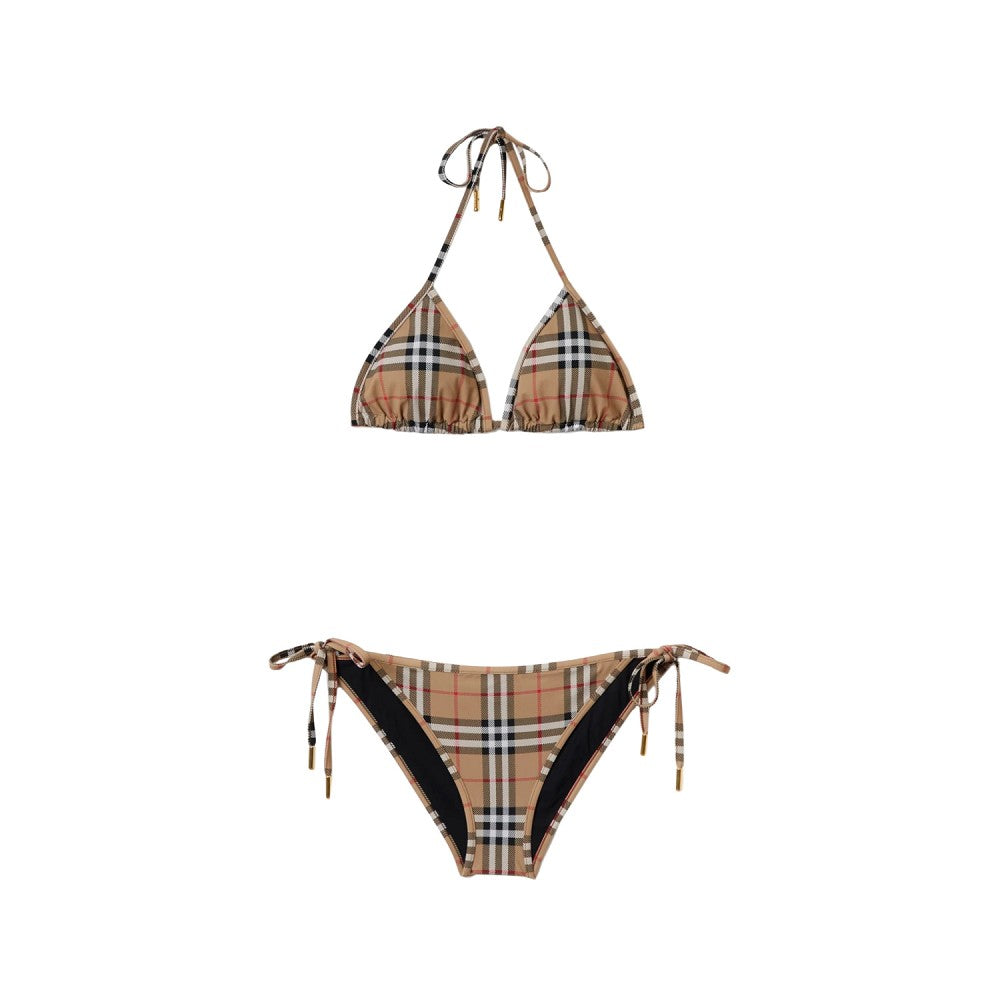 bikini with check motif