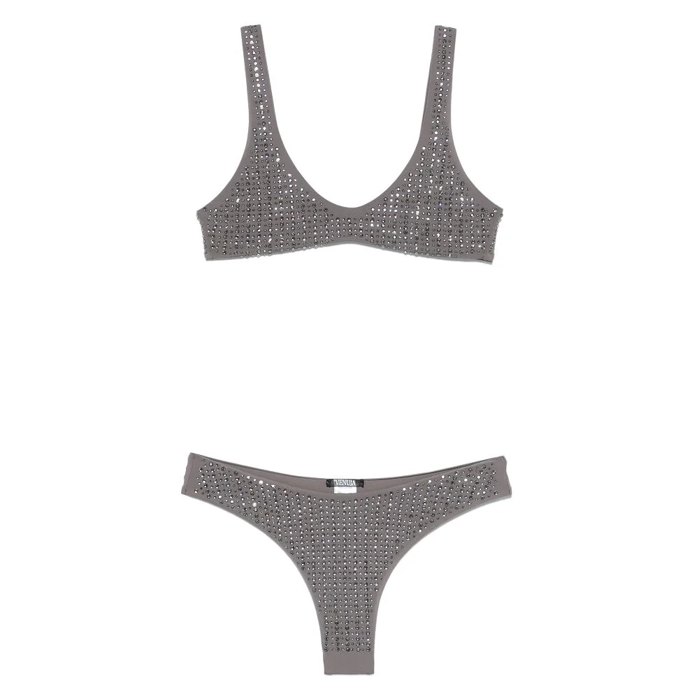 VENUJA M crystal-embellished lycra bikini