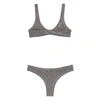 crystal-embellished lycra bikini