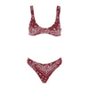 strass-embellished bandana print bikini