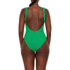 square neck swimsuit