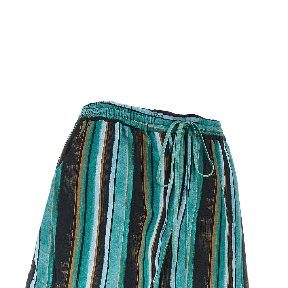 PINKO XS printed muslin shorts