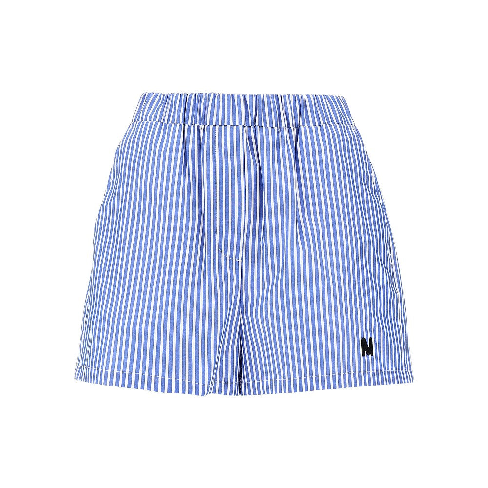 MSGM 44 striped poplin shorts