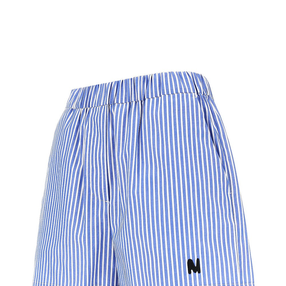 MSGM 44 striped poplin shorts