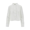 mandarin collar poplin shirt