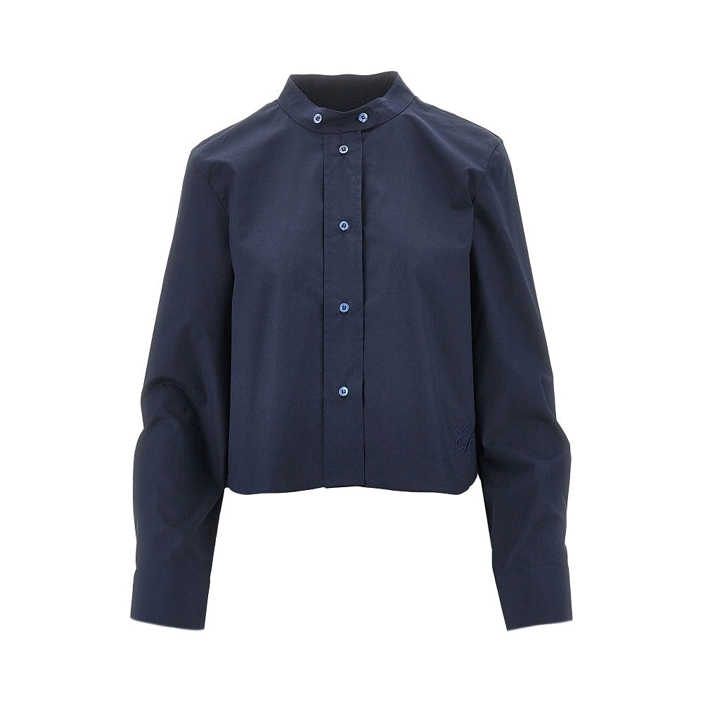 EMPORIO ARMANI 46 mandarin collar poplin shirt