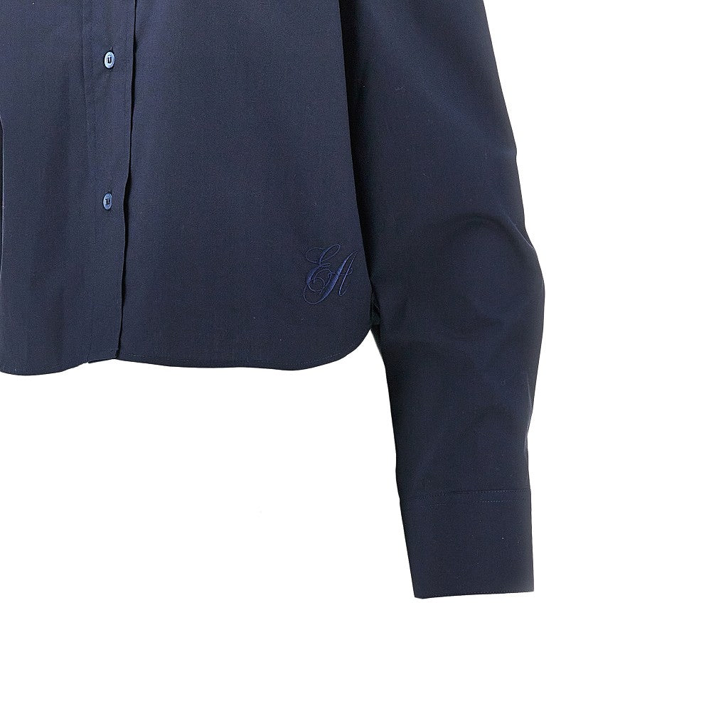 EMPORIO ARMANI 46 mandarin collar poplin shirt