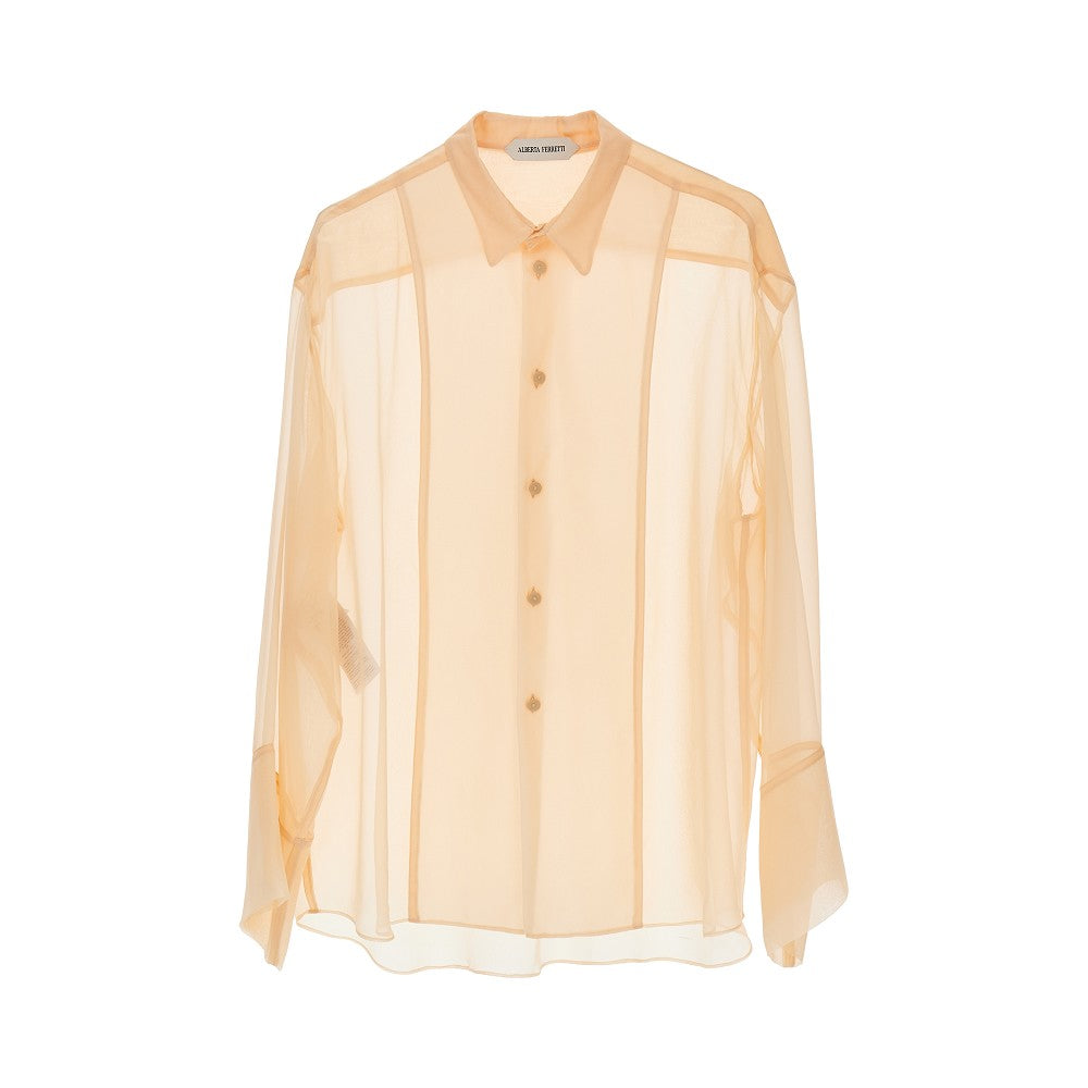 ALBERTA FERRETTI 40 silk chiffon shirt