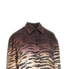 animalier twill cropped shirt