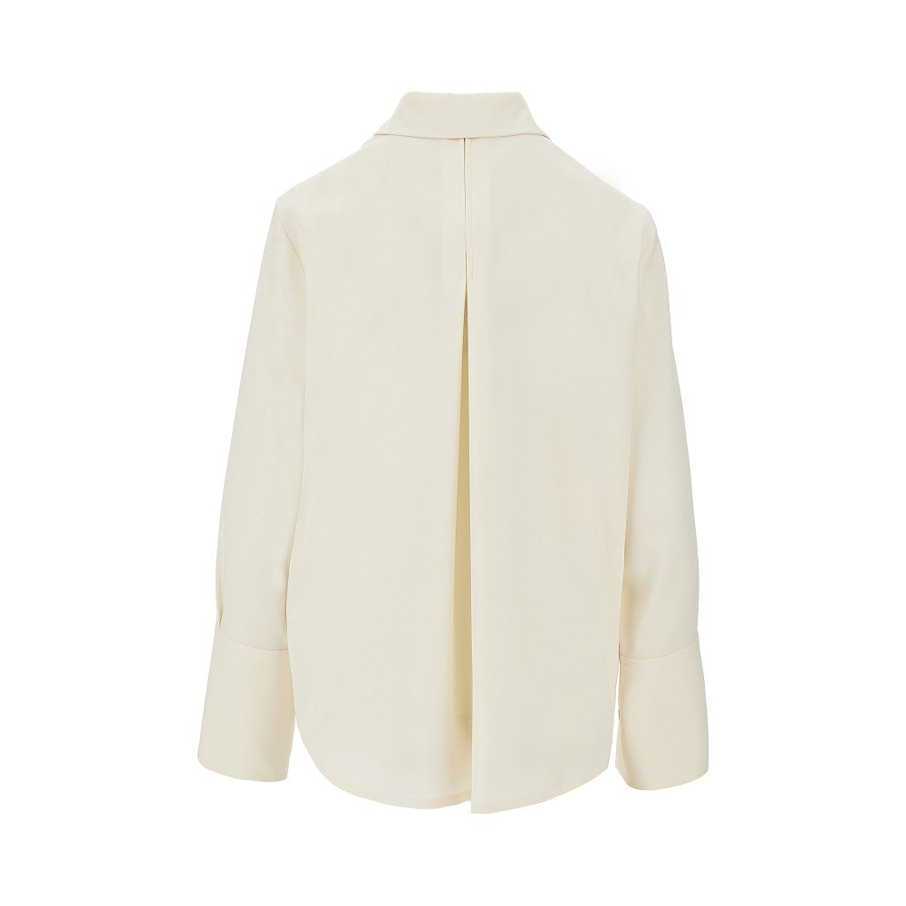 reversed satin shirt