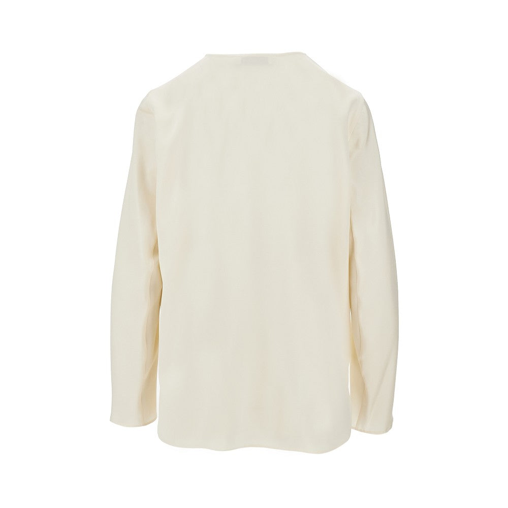 stretch silk blouse