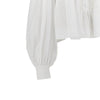 voile ruffled short blouse
