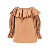 ruffled poplin blouse