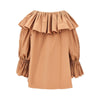 ruffled poplin blouse