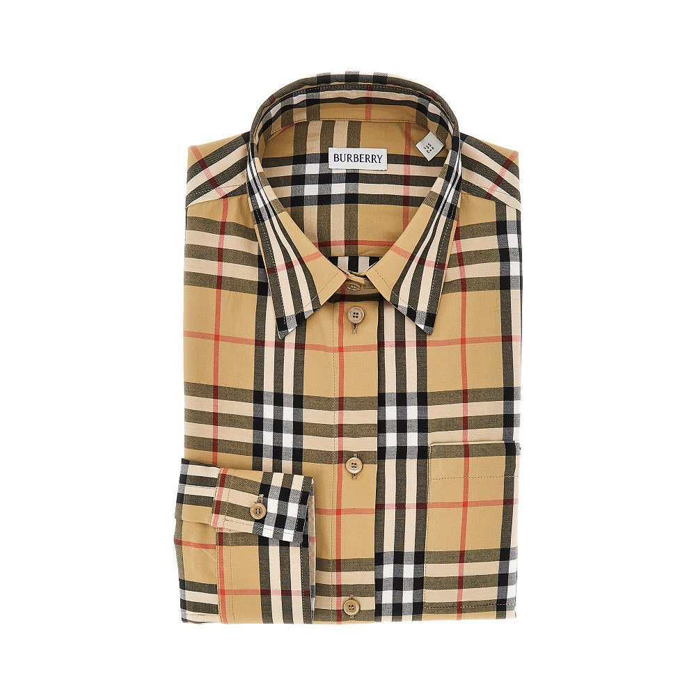check cotton shirt