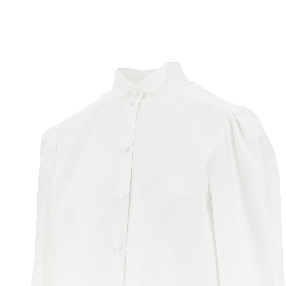 VALENTINO 40 poplin shirt with tulle trimmings