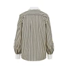 striped shirt with silk bow