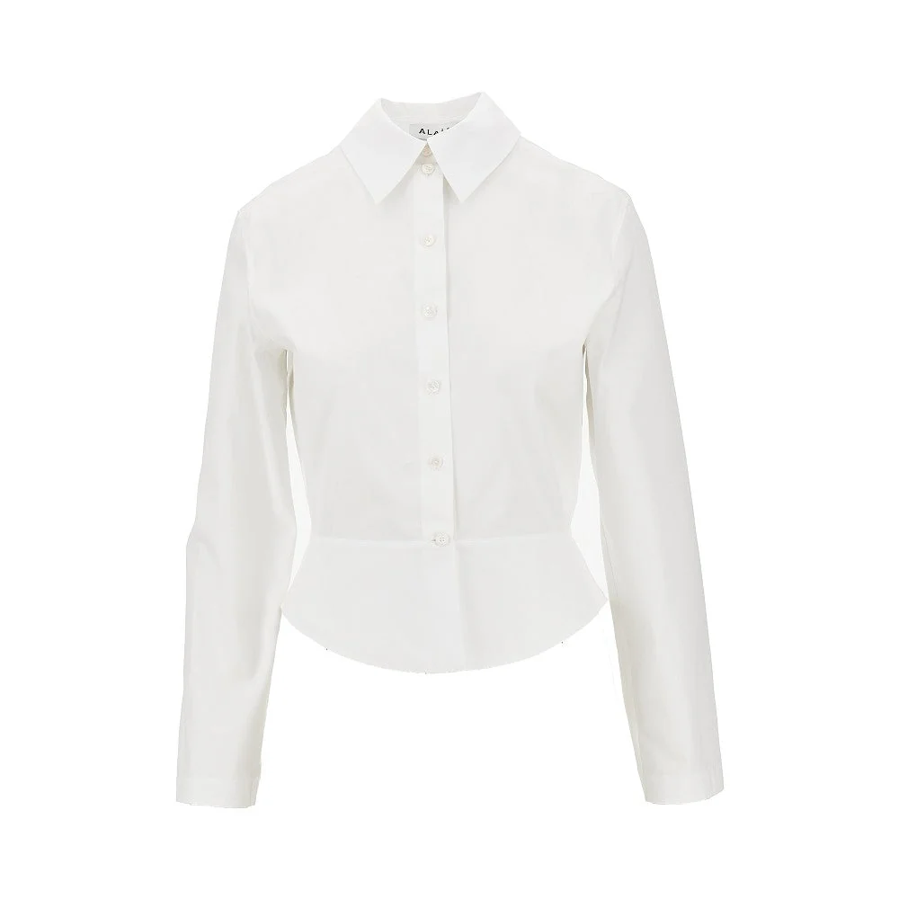 poplin basque shirt
