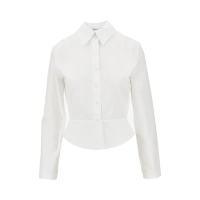 poplin basque shirt
