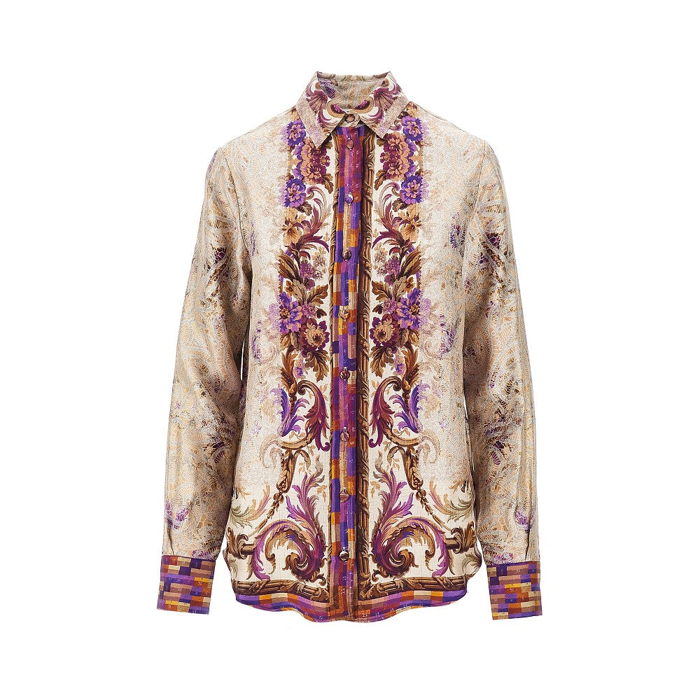 PIERRE LOUIS MASCIA L printed silk shirt